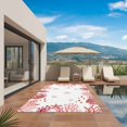 thumbnail image 3 of Nautical Coastal Outdoor Rug for Patio/Deck/Porch, Non-Slip Large Area Rug 4 x 6 Ft, Red Marine Starfish Coral Summer Ocean Indoor Outdoor Rugs Washable Area Rugs, Camping Rug Carpet Runner, 3 of 8