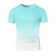 thumbnail image 3 of Tops para hombre, blusas y camisas de manga corta con cuello redondo para hombre, blusa informal de verano para hombre, blusa de manga corta con degradado y cuello redondo, blusa de poliéster para hom, 3 of 4