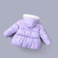 thumbnail image 2 of BULLPIANO 12M-6T Toddler Girls Winter Fleece Coats & Jackets Kids Padded Hooded Puffer Coat Outwear, 2 of 3