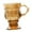 Amber, variant on DOLITY 140ml Goblet Glasses Drinkware for Party Housewarming Gifts Wedding Amber