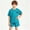Blue, variant on ITSAME Boys Summer Outfit Sets Crewneck T-Shirt and Shorts 2-Piece Kids Loose Casual Clothes Purple Size 12-18M