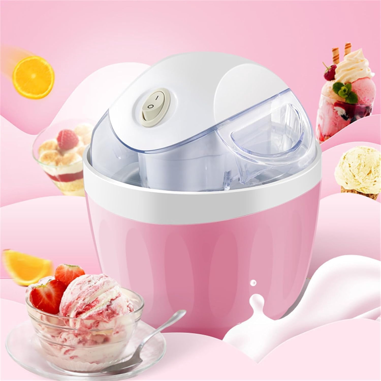 Mini Ice Cream Maker For Home, Ice Cream Maker Freezing Mug,Frozen Yogurt,Personal Compact Ice Cream Maker For Family,Party, Dorms