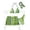 Green, variant on FhsagQ Womens Swimsuit Sets Crotchless Women's Swim Digital Polka Dot Bikini Set Triangle Bra and High Cut Bikini Bottom and Skirt and Scarf Beach 4 Piece Swimsuit Yellow S
