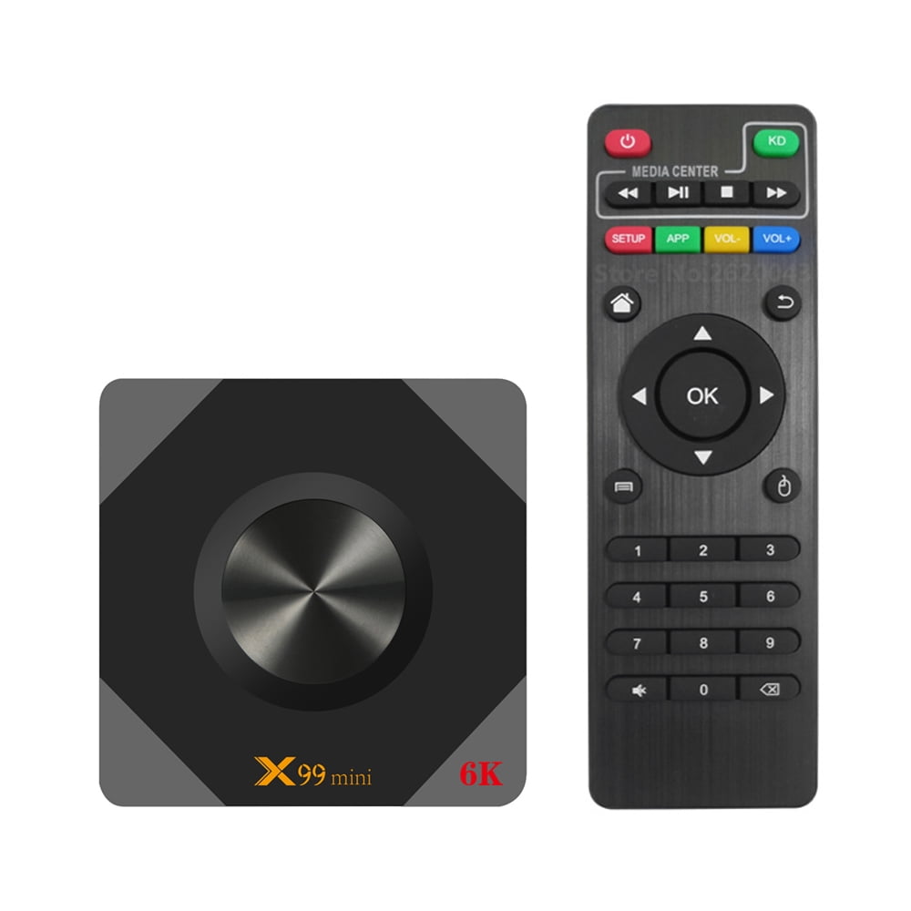 TFixol Allwinner H6 Quad-Core Android 9.0 TV Box with 4GB RAM, 64GB ROM, 6K Decoding, 4K Playback, Dual-Band WiFi, H.265 VP9 Support, USB 3.0, 110-240V AC Power