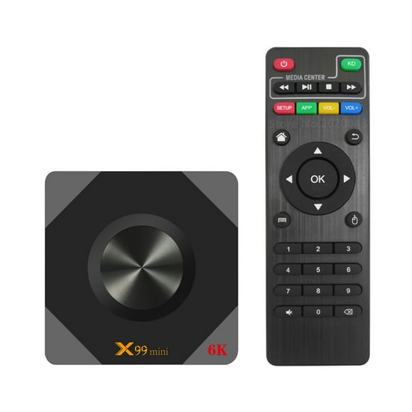 TFixol Allwinner H6 Quad-Core Android 9.0 TV Box with 4GB RAM, 64GB ROM, 6K Decoding, 4K Playback, Dual-Band WiFi, H.265 VP9 Support, USB 3.0, 110-240V AC Power