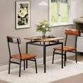 thumbnail image 4 of 3-Piece Kitchen Table Set for 2, Farmhouse Dining Set with Table & Chairs for Small Spaces, 4 of 7