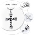 thumbnail image 5 of Rope Winding Cross Cremation Ashes Urn Pendant Necklace Memorial Keepsake Jewelry Lord’s Prayer Cross Ashes Necklaces, 5 of 6