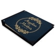 thumbnail image 2 of Darling Souvenir Blue Floral Wreath Wedding Guest Book Hardbound Guest Sign-In Book Guest Registry Guestbook-9 x 12 Inches, 2 of 5