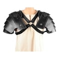 thumbnail image 4 of harper Medieval Shoulder Pauldron Theatrical Prop Party Steampunk Fancy Dress Shrug Black, 4 of 9