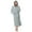 Grey, variant on Dyfzdhu Robes for Women Hooded Fleece Bathrobe Lightweight Soft Plush Long Flannel Sleepwear Robe