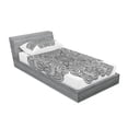 thumbnail image 3 of Ambesonne Black White Fitted Sheet & Pillow Sham Set, Celtic Art, Queen, Black White, 3 of 3