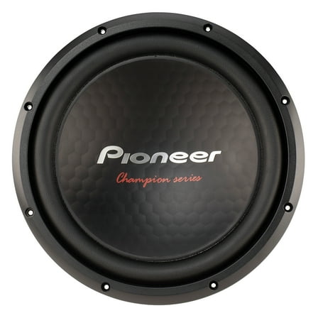 Pioneer Champion Series 12-in 1,600W-Max Single-Voice-Coil 4-Ohm Component Subwoofer, TS-A301S4