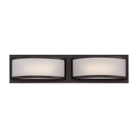 

Wall Sconces 2 Light With Georgetown Bronze Finish Iron Rectangular 21 inch 9.6 Watts