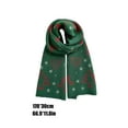 thumbnail image 3 of ufehgfjh Holiday Gift Finder Christmas Scarf Women's Printed Scarf Holiday Gift Long Unisex Scarf Winter Warm Imitation Wool Neck Scarf Shawl 67x12in, 3 of 5