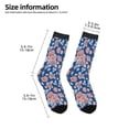 thumbnail image 2 of Goofa Rose Flowers Pattern Children's Crew Socks, Kids' Daily Wear and Sports Socks, Breathable Socks, Sports Socks, Moisture-Wicking Socks for Children, 2 of 6