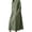 Green, variant on Women Cotton Linen Maxi Dress 3/4 Sleeve Crewneck Slit Shift Dresses Plus Size Casual Fall Trendy Oversized Tshirt Dress