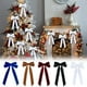 thumbnail image 1 of Fiudx Lazos Navideños de Terciopelo, Envoltura de Regalos de Tela Suave, Adornos Lujosos para Coronas de Árbol, Acento Festivo Versátil, Toque Festivo Reutilizable, Perfectos para Fiestas, Juego de 1, 1 of 6