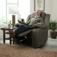 thumbnail image 3 of Lacoo Manual Wall Hugger Recliner with Massage, Brown Microfiber, 3 of 10