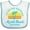 White and Blue, variant on Inktastic Summer Enjoy the Sunshine Myrtle Beach South Carolina Blue Boys or Girls Baby Bib