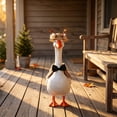 thumbnail image 6 of AZXY Porch Goose Outfit, Fits 23 Inch Porch Goose Statue, Goose Costume, Goose Clothes for Cement Plastic Goose, Duck Goose Clothing, Outdoor Sculpture Decor for Yard Patio Front Porch Garden, 6 of 8