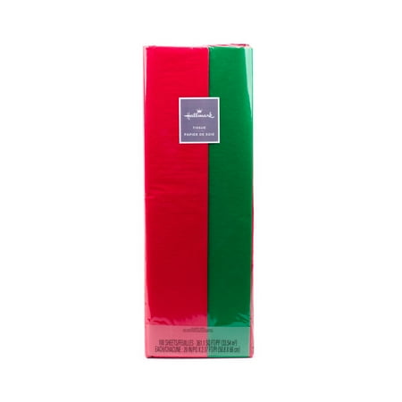 Red Tissue Balls - Hallmark Tissue Paper (Red and Green, 100 Sheets)