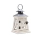 thumbnail image 1 of Portavelas de Mano Billuyoard Farol Colgante Decorativo de Metal Marco de Madera Rústica Blanco, 1 of 6