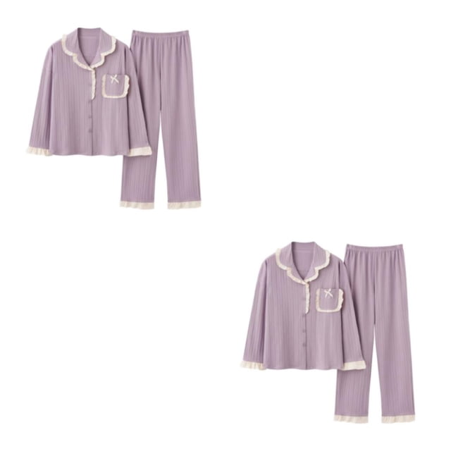 Guardoinrt Cotton Comfortable Fit Ladies Short Pyjamas Set - Flattering And Various Colors Sexy Soft Ladies Short Pyjamas Sets B6804 XL,1 2Set