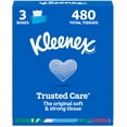 thumbnail image 1 of Pañuelos faciales Kleenex Trusted Care, 3 cajas, 480 pañuelos, 1 of 6