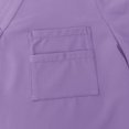thumbnail image 7 of LYMAYTER Women Medical Uniform Outfit Solid Color V-Neck Nurse Uniform Elastic Waist Medical Workwear S-2XL, 7 of 7