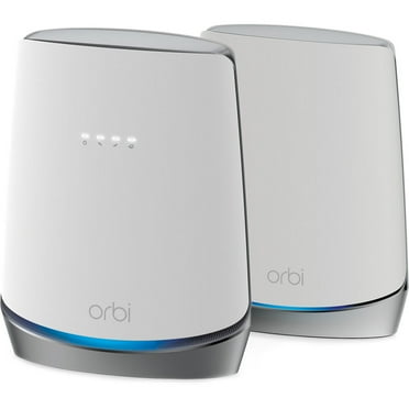 Restored NETGEAR - Orbi AX4200 Tri-Band Mesh WiFi 6 System with DOCSIS 3.1 Cable Modem Router   1 Satellite Extender, 4.2Gbps (CBK752) (Refurbished)