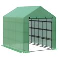 thumbnail image 4 of CRXX Portable Greenhouse  Walk-in Gardening Green House Shelves Plant-Green, 4 of 12