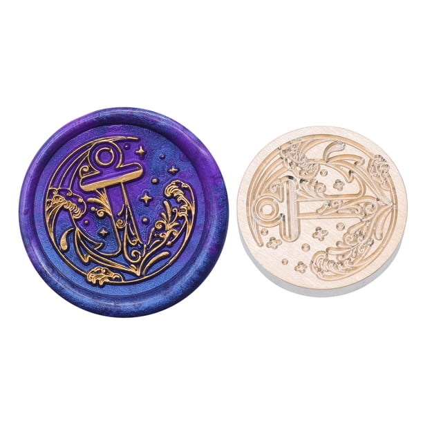 Cabezal de cobre de 25 mm, cabezal de impresión de sellos redondos Vintage clásico para tarjeta de boda Hugtrwg Para estrenar