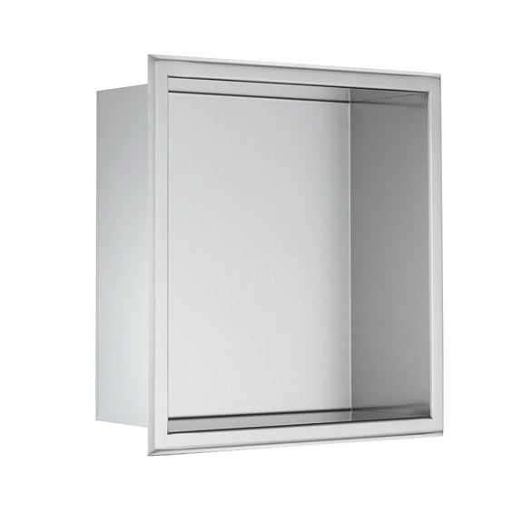 Whistler Recessed Shower Niche,Sliver Stainless Steel,12"x12"x4"