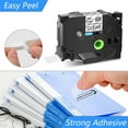 thumbnail image 6 of GREENCYCLE 3PK Compatible for Brother P-touch Black on Clear 24mm TZ TZe TZe-S151 TZ-S151 TZ-151 TZe-151 Extra Strength Laminated Label Tape, 6 of 7