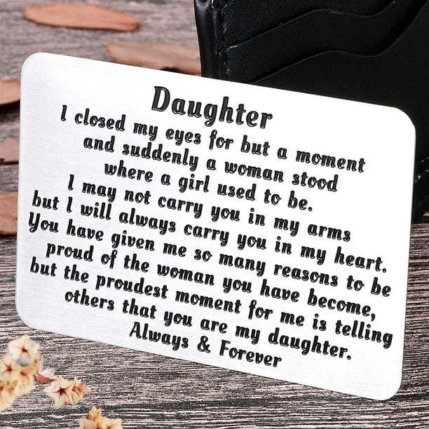 Daughter Gifts from Mom Daughter Bookmarks Valentines Day Gifts Off to  College Gifts for Daughter Stepdaughter 12/16/18 Birthday Gifts for  Daughter