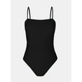 thumbnail image 2 of Cupshe Women's Swimsuit One Piece Bathing Suit Square Neck Cutout Back Tummy Control with Adjustable Spaghetti Straps, Size XS-XL, 2 of 7