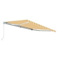 thumbnail image 3 of ALEKO 6.5'x5' Retractable Awning Fabric Replacement, Multi Striped Yellow Color, 3 of 5