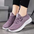 thumbnail image 3 of Vedolay Platform Sneakers for Women Womens Walking Shoes Lightweight Slip on Breathable Mesh Comfortable Sneakers,Purple 6.5, 3 of 5