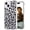 Black Leopard Cheetah, variant on Compatible for iPhone 14 Case for Women Girls Clear Design Cute, Protector Girly Transparent Music Notes Musical