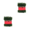 thumbnail image 3 of Injueey Ambiente festivo con guirnalda decorativa verde abeto, decoración navideña, guirnalda navideña DIY, verde, 3 m Verde 3 metros 2Conjunto, 3 of 6