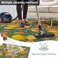 thumbnail image 5 of Orange Lemons Outdoor Rug for Patio/Deck/Porch, Non-Slip Large Area Rug 4 x 6 Ft, Summer Botanical Elegant Pastoral Watercolor Indoor Outdoor Rugs Washable Area Rugs, Camping Rug Carpet Runner, 5 of 8