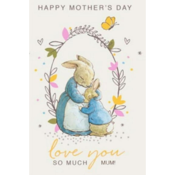 Happy Mothers Day Love You So Much: Cute Mum and Bunny Design 120 Pages (Paperback)