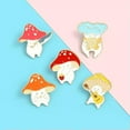 thumbnail image 6 of K-KED Cute Humanoid Elf Mushroom Enamel Lapel Pins Cartoon Brooches Badges Pins Gifts#-4, 6 of 9