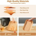 thumbnail image 3 of 100 Pieces 22x14cm Air Fryer Parchment Paper, Air Fryer Cooking Paper, Non-Stick Disposable Paper Liners, 3 of 5