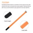 thumbnail image 4 of Uxcell Fastening Hook and Loop Cable Tie 16 Inch x 13/16 Inch Reusable with Buckle Orange 10Pcs, 4 of 5