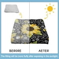 thumbnail image 6 of Floral Sunflower Pattern Floor Pillow&nbsp;– 22x22 Inch Boho Cushion, Bright & Cheerful, Plush for Yoga & Home Decor, 6 of 7