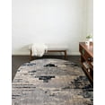 thumbnail image 3 of Unique Loom Tucson Collection Area Rug - Sabino (5' x 8' Oval Gray/Black), 3 of 9