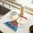 thumbnail image 2 of Yayeee Dish Drying Mat for Kitchen Counter 16" x 18" Microfiber Super Absorbent Coffee Decorative Pad, Cute Dog Artist, 2 of 9