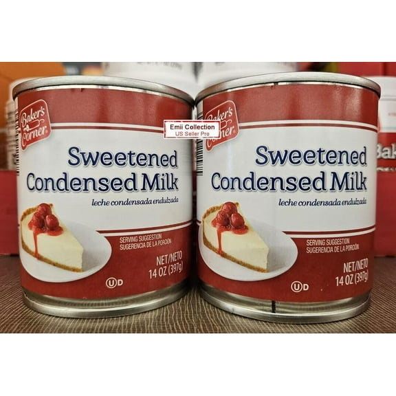 Baker’s Corner Sweetened Condensed Milk 14oz 397g (2 Cans)