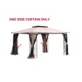 thumbnail image 1 of Sunjoy Rideau de remplacement pour gazebo en acier feuille 10x12 pi marron, 1 of 1